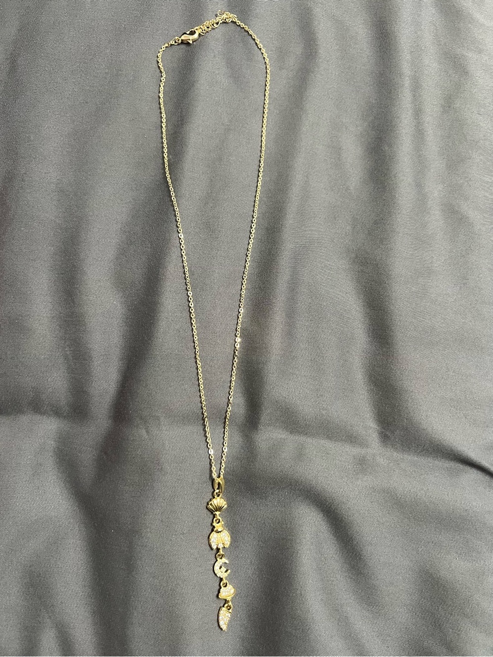 New with box Adina Eden hanging charm necklace